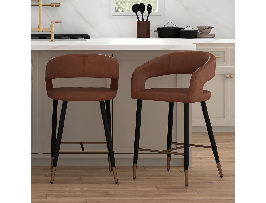 Crimson Counter Stool