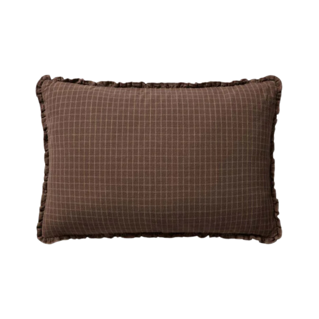 Dinah Chocolate Latte Throw Pillow | Cozy Comfort & Style | Reimagine Designs