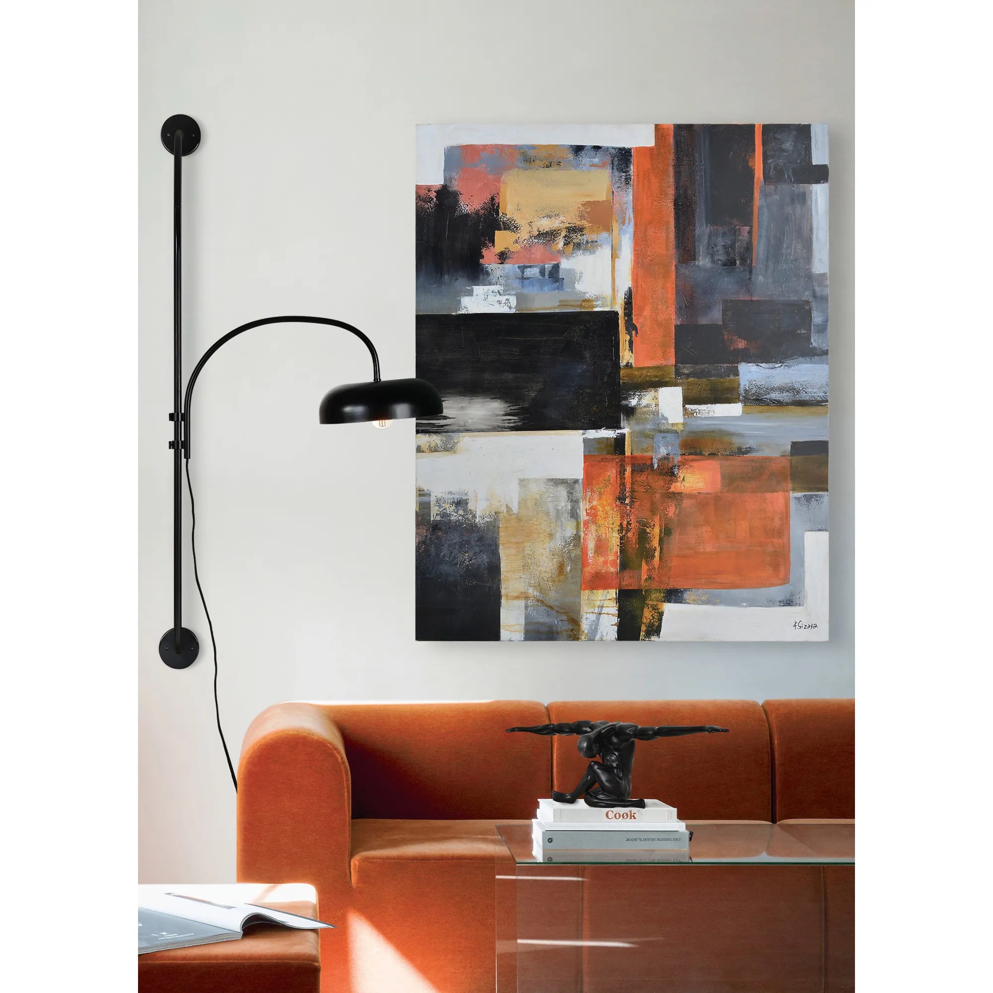 Draco Black Wall Sconce
