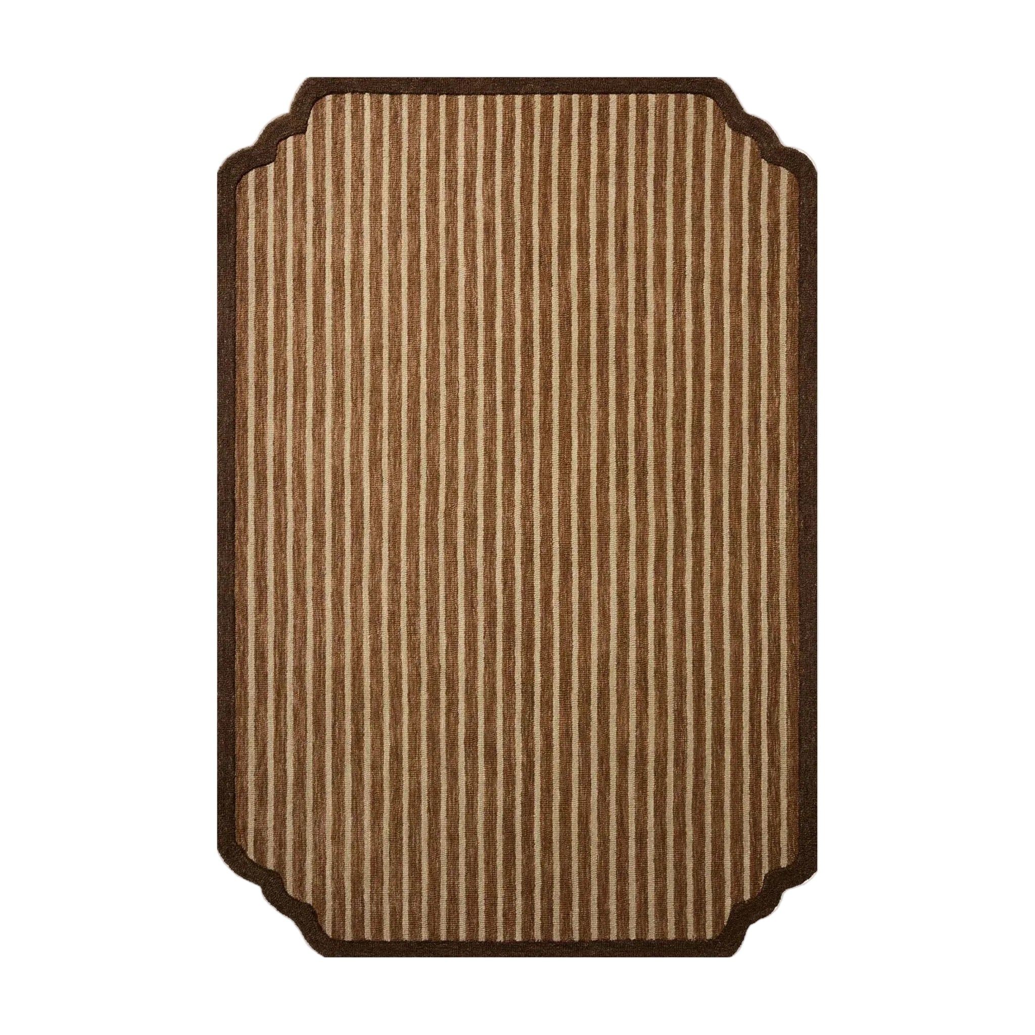 Chris Loves Julia Emmeline Antique Bronze Linen Rug