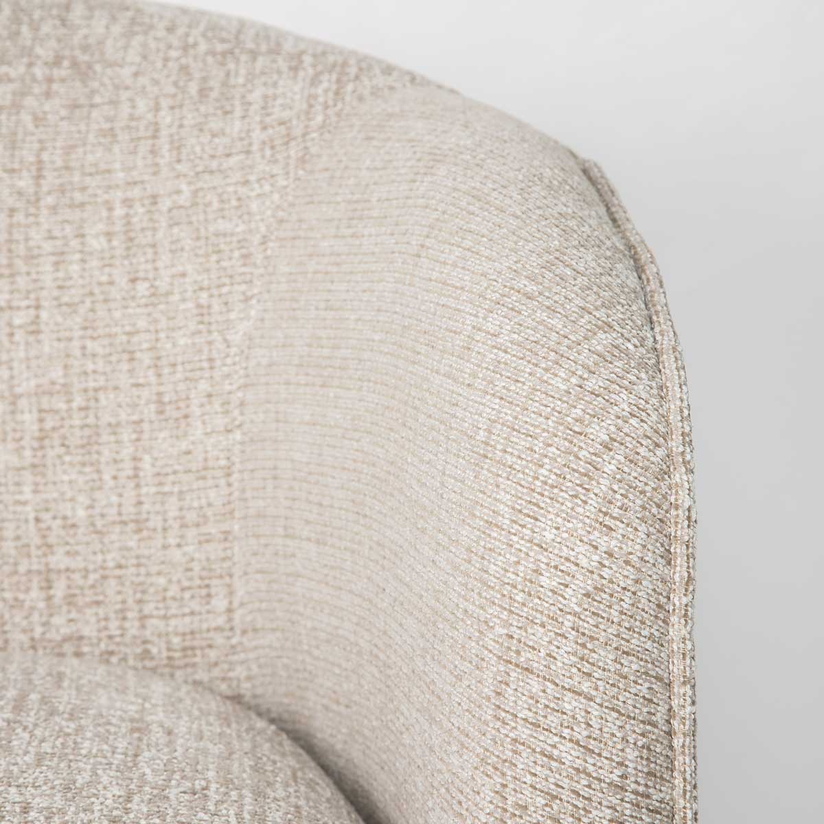 Evita Woven Tan Swivel Chair