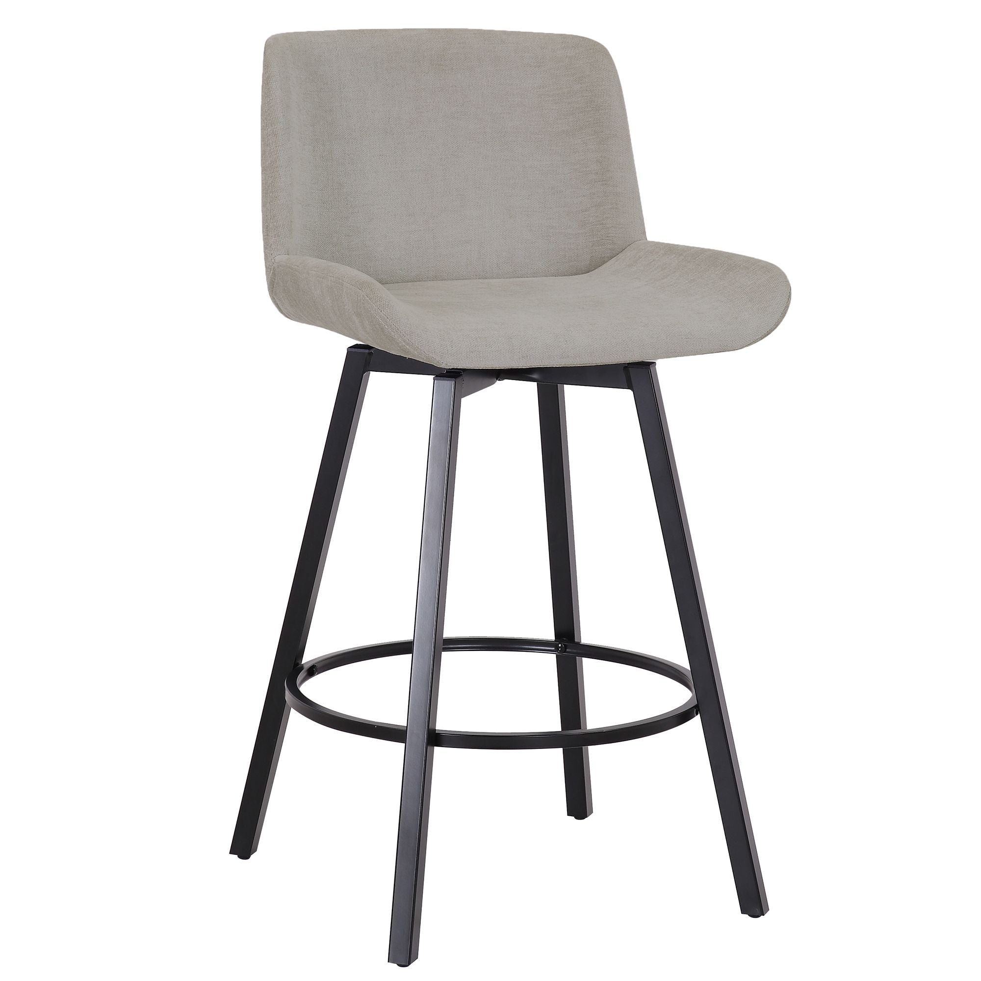 Fern Grey Swivel Counter Stool, Set of 2