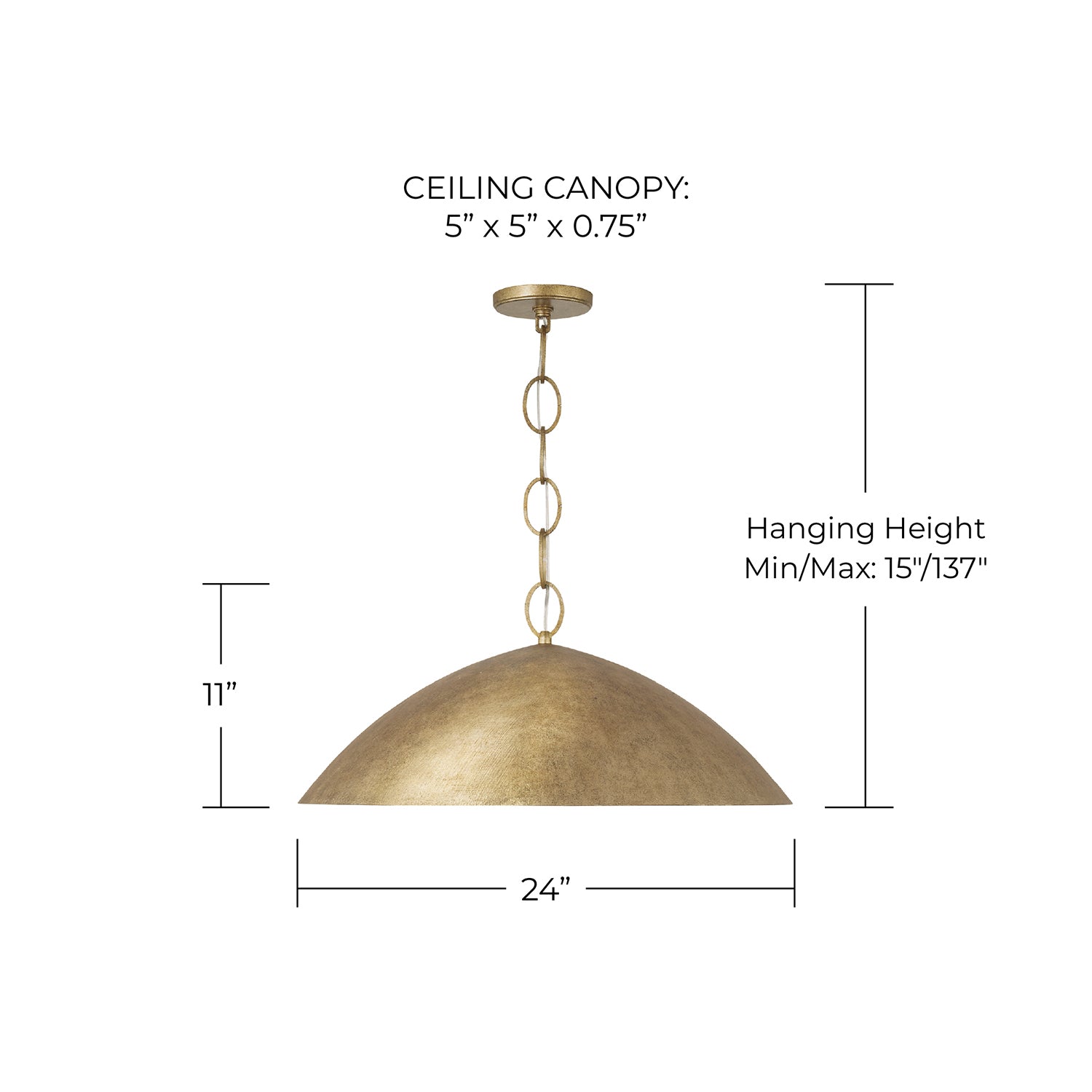 Capital Lighting Francesca Medium Pendant 358512FT