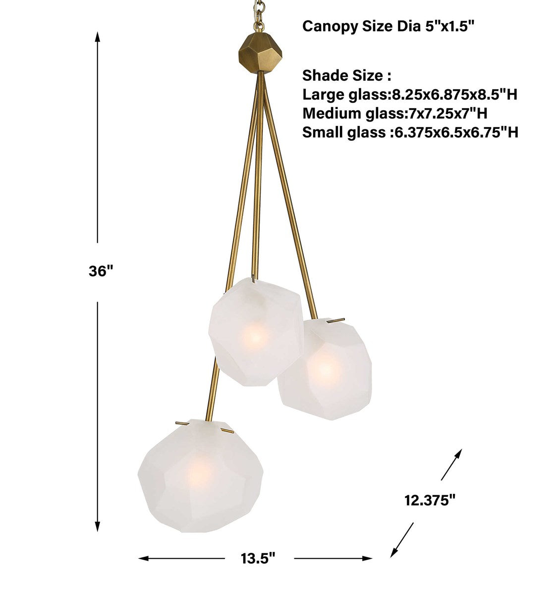 Geodesic 3-Light Pendant - Reimagine Designs - Lighting 