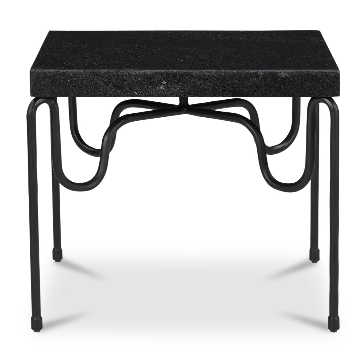 Getty Black Granite Side Table - Reimagine Designs - Interior Design - Fredericton