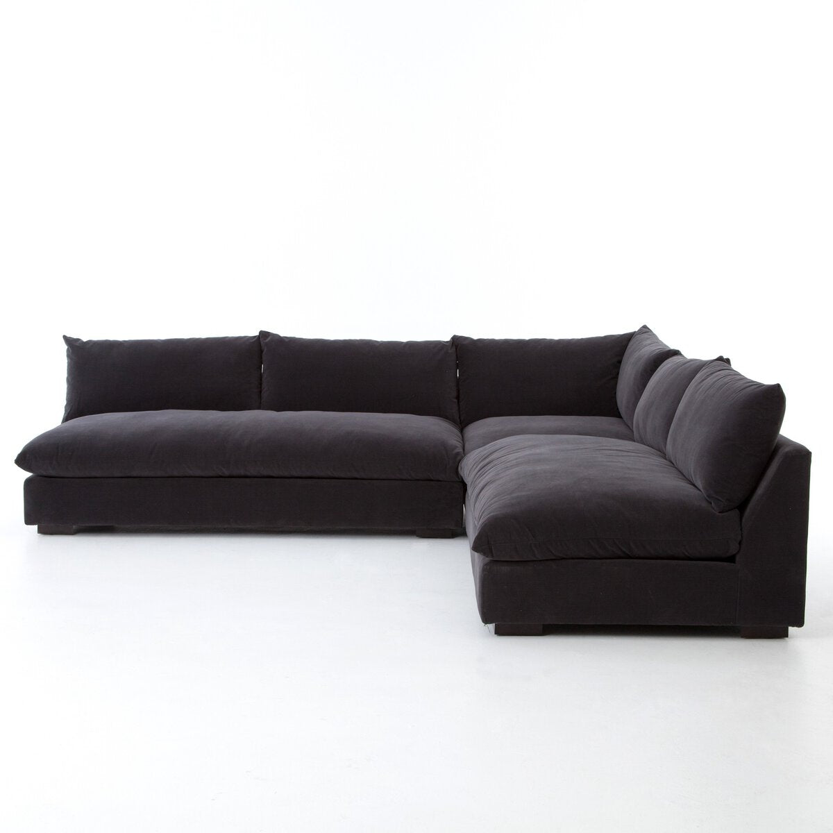 Grant 3-Piece Sectional - Charcoal