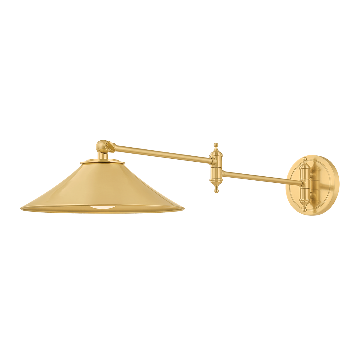 Hudson Valley Lighting Lithgow Aged Brass Wall Light