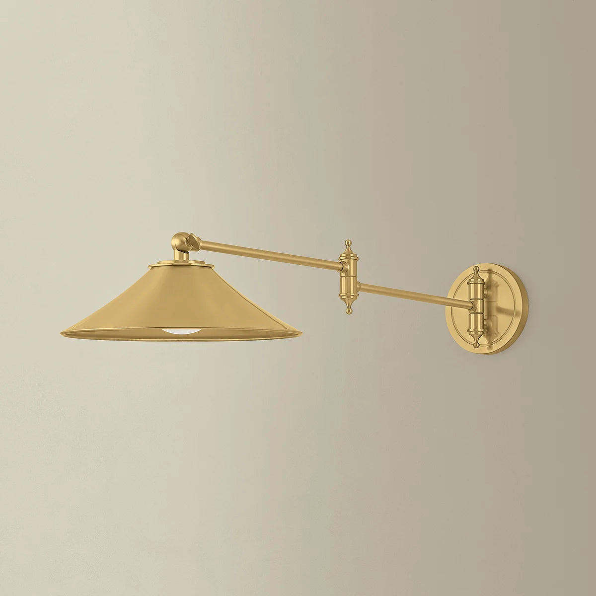 Hudson Valley Lighting Lithgow Aged Brass Wall Light