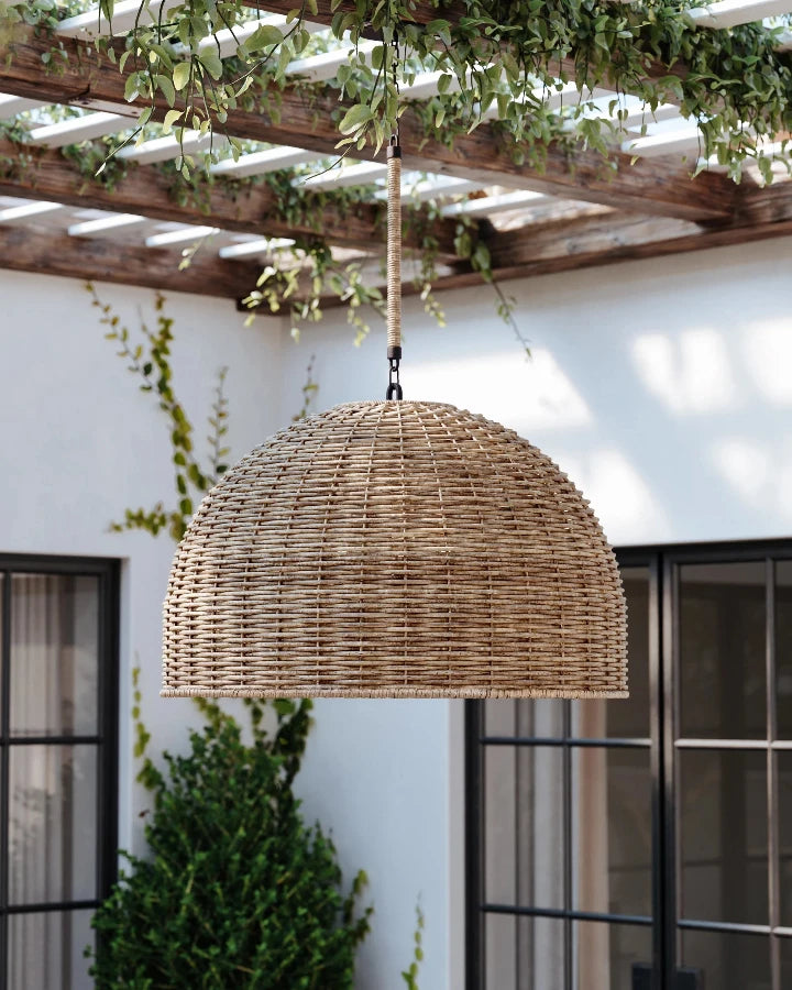 Huxley Rattan Pendant - Lighting -  Reimagine Designs