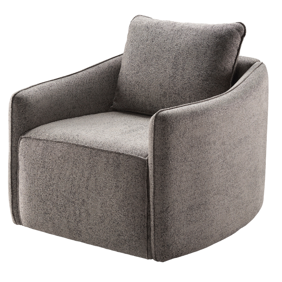 Kelli Charcoal Swivel Chair Reimagine Designs