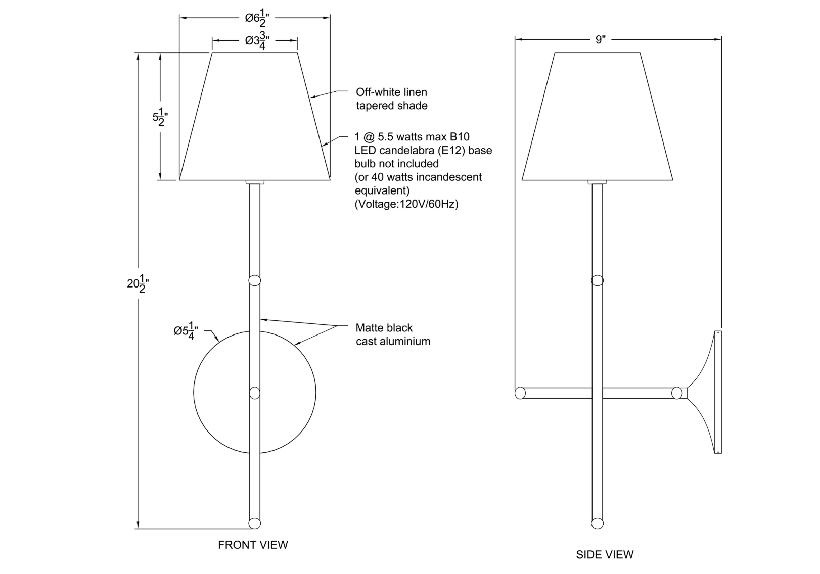 Kurosu Wall Sconce
