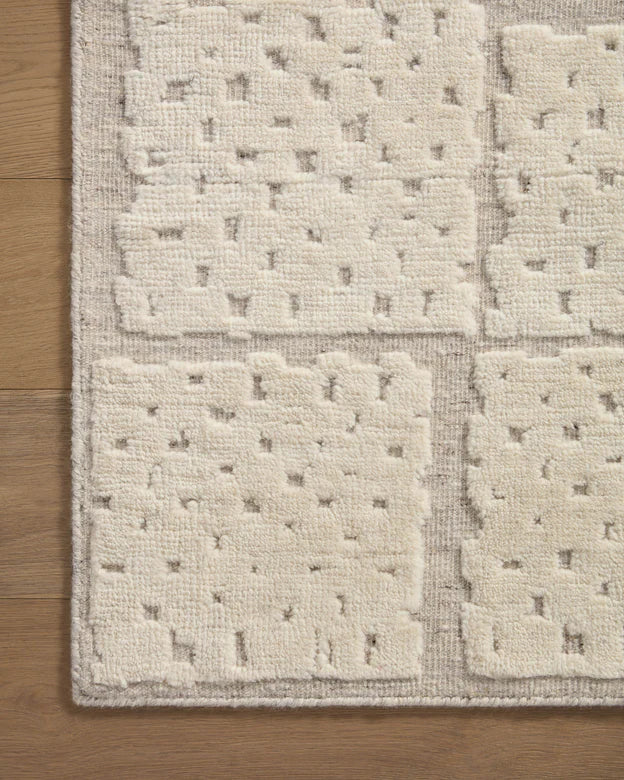 Carrier & Company Moore Pebble Ivory Wool Rug