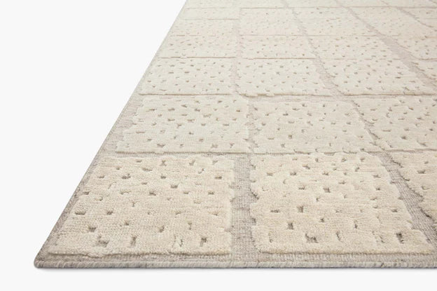 Carrier & Company Moore Pebble Ivory Wool Rug