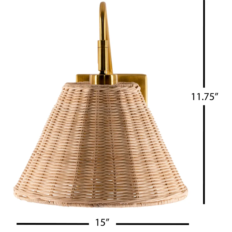 Cerro Rattan Wall Light