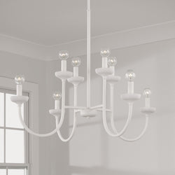 Mallory Fluted Light Chandelier Dims