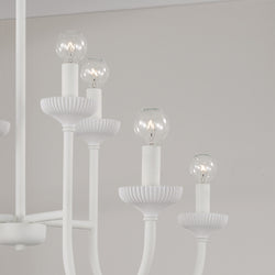 Mallory Fluted Light Chandelier Lifestyle Detail