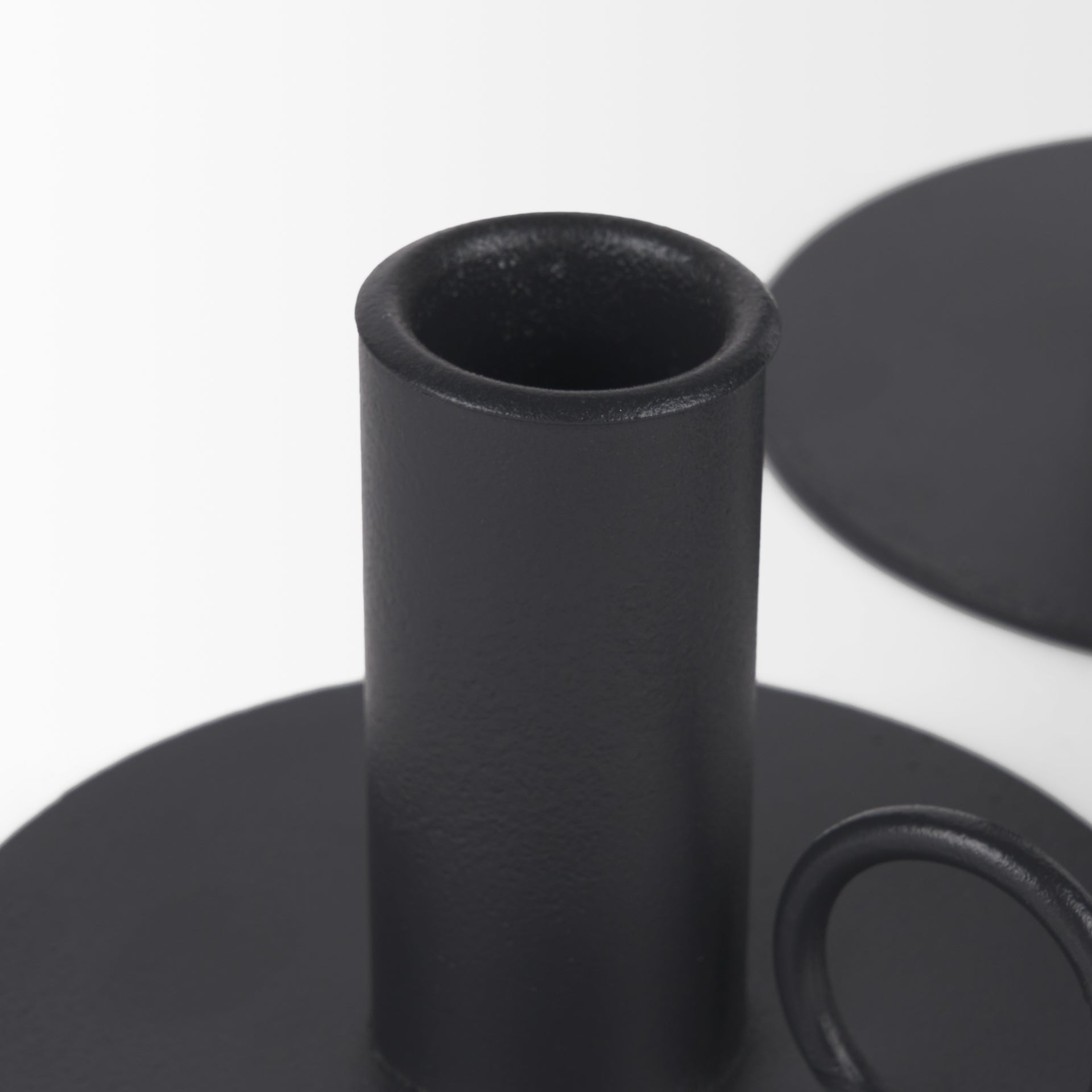 Matte Black Metal Candle Holders - Reimagine Designs