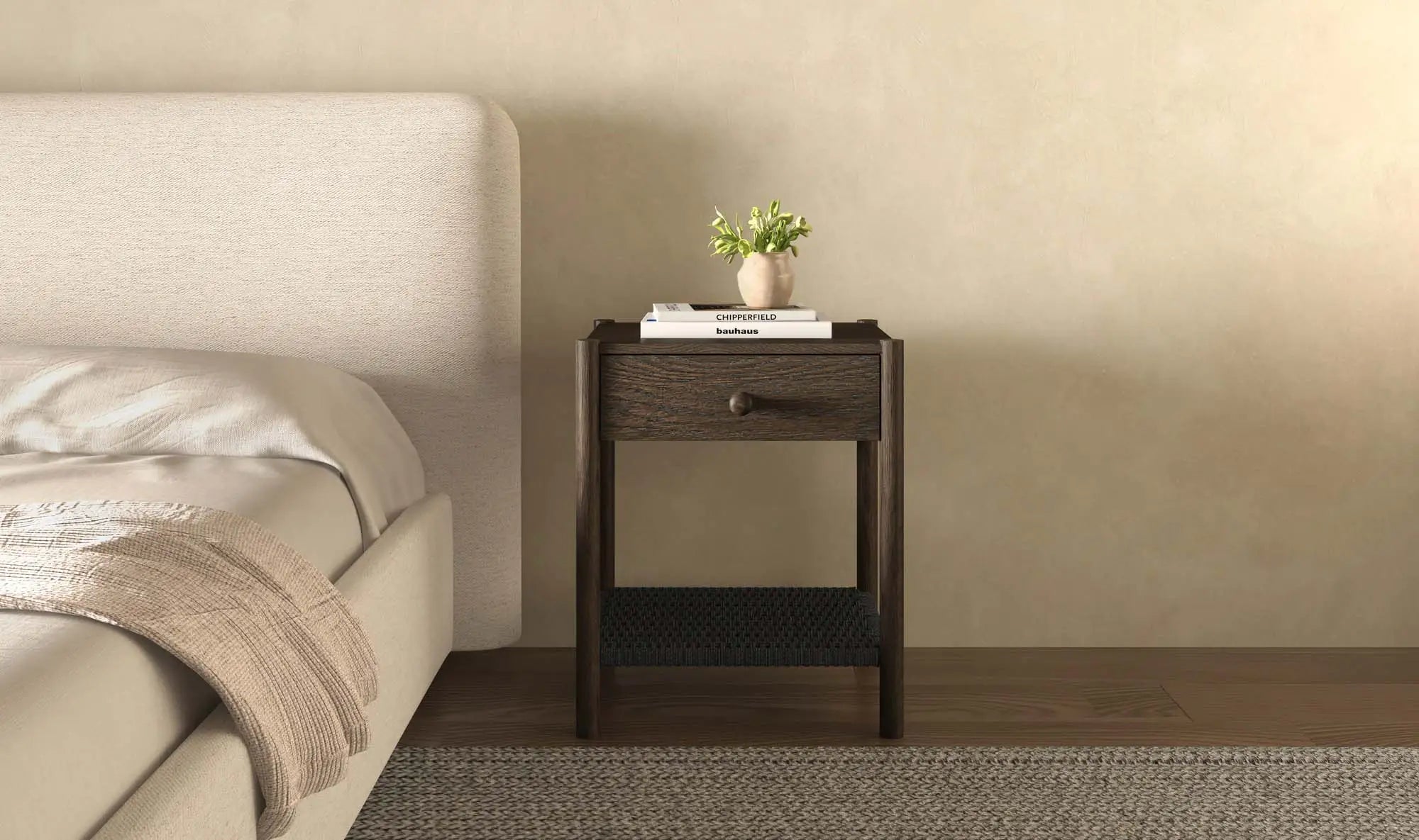 Millie Nightstand Dark Brown