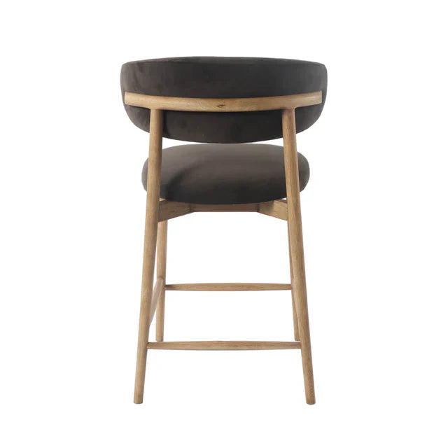 Milo Slate Charcoal Counter Stool- Reimagine Designs