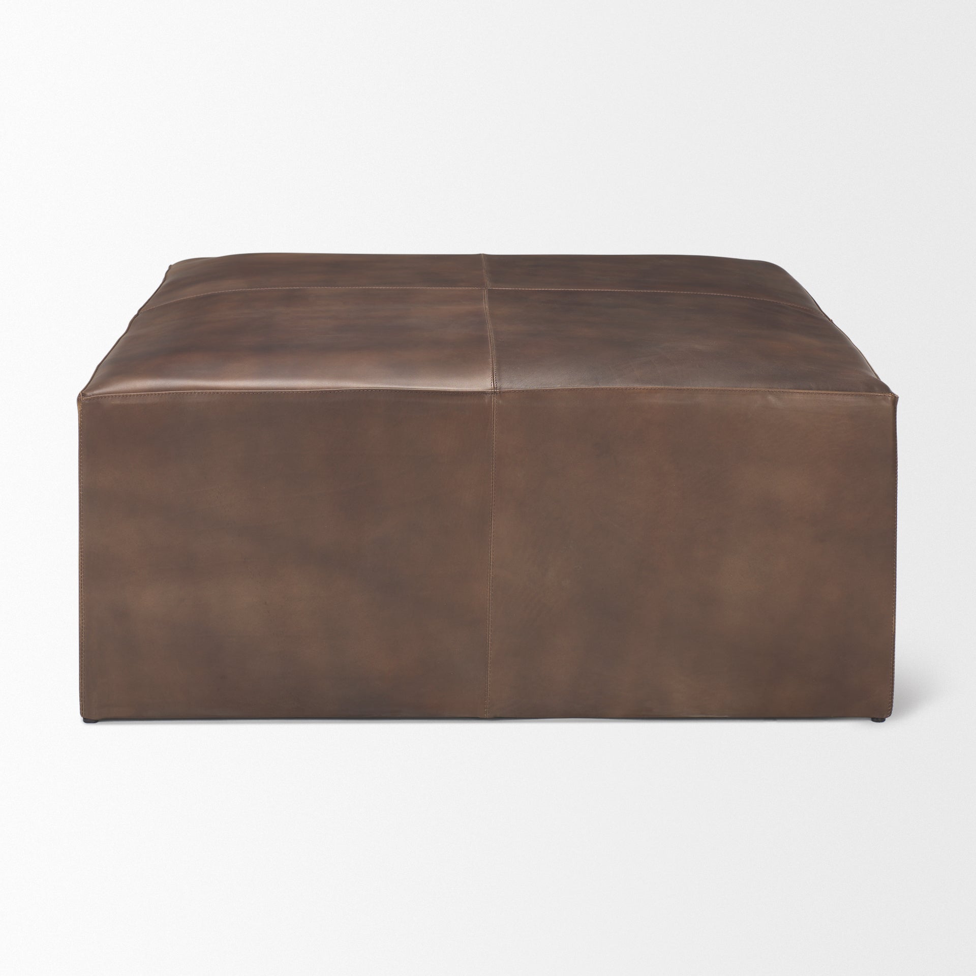 Minara Leather Ottoman