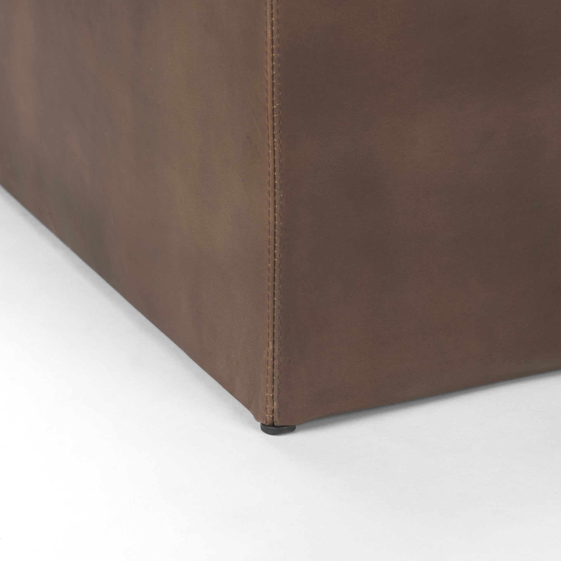 Minara Leather Ottoman