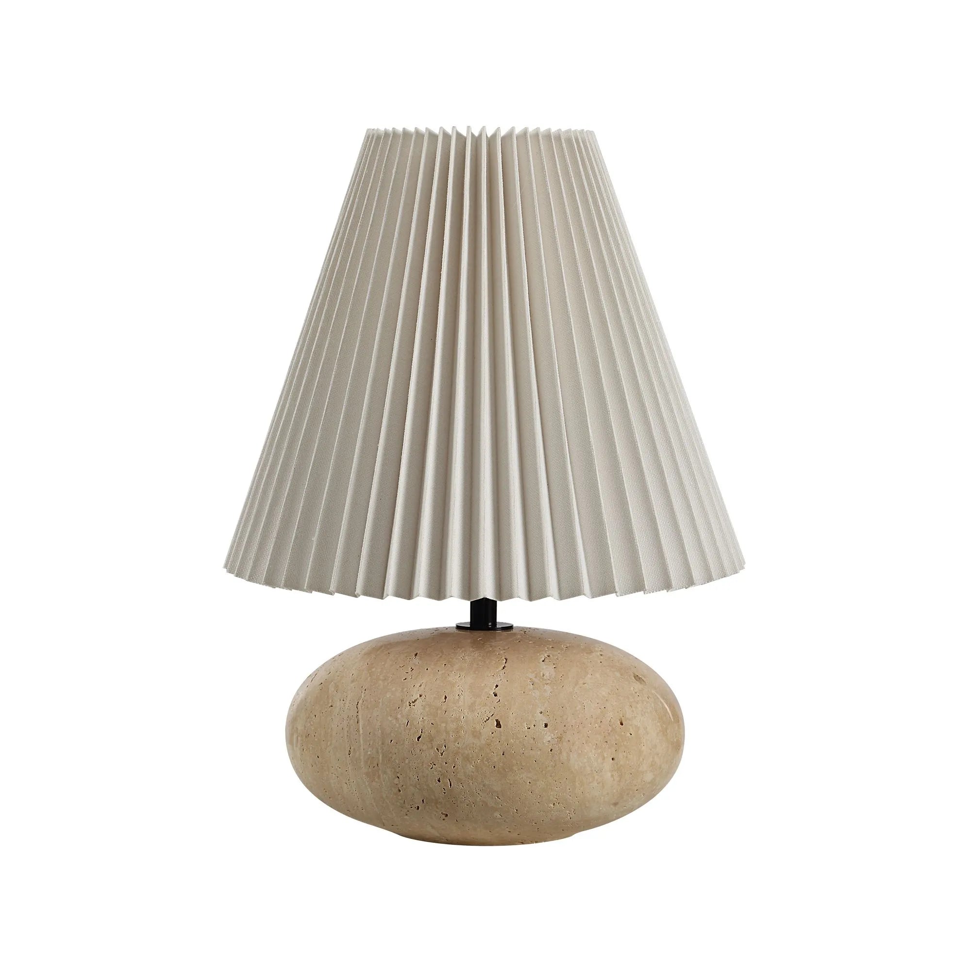 Noto Travertine Table Lamp
