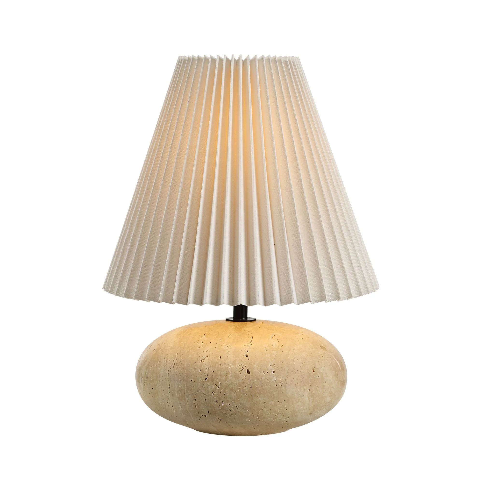 Noto Travertine Table Lamp