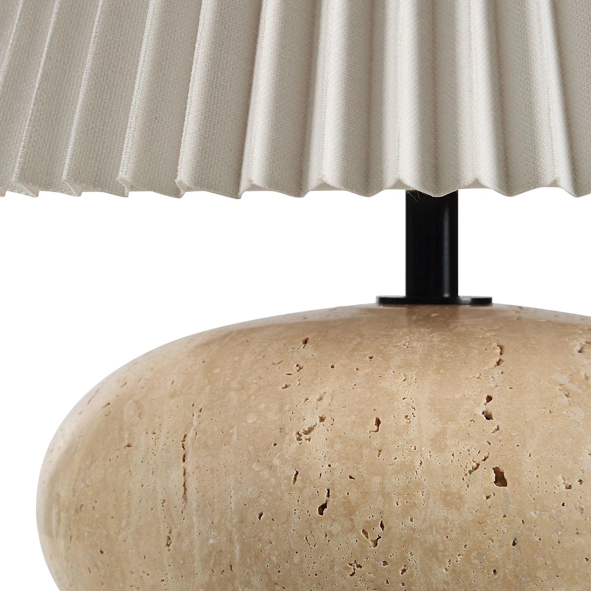 Noto Travertine Table Lamp