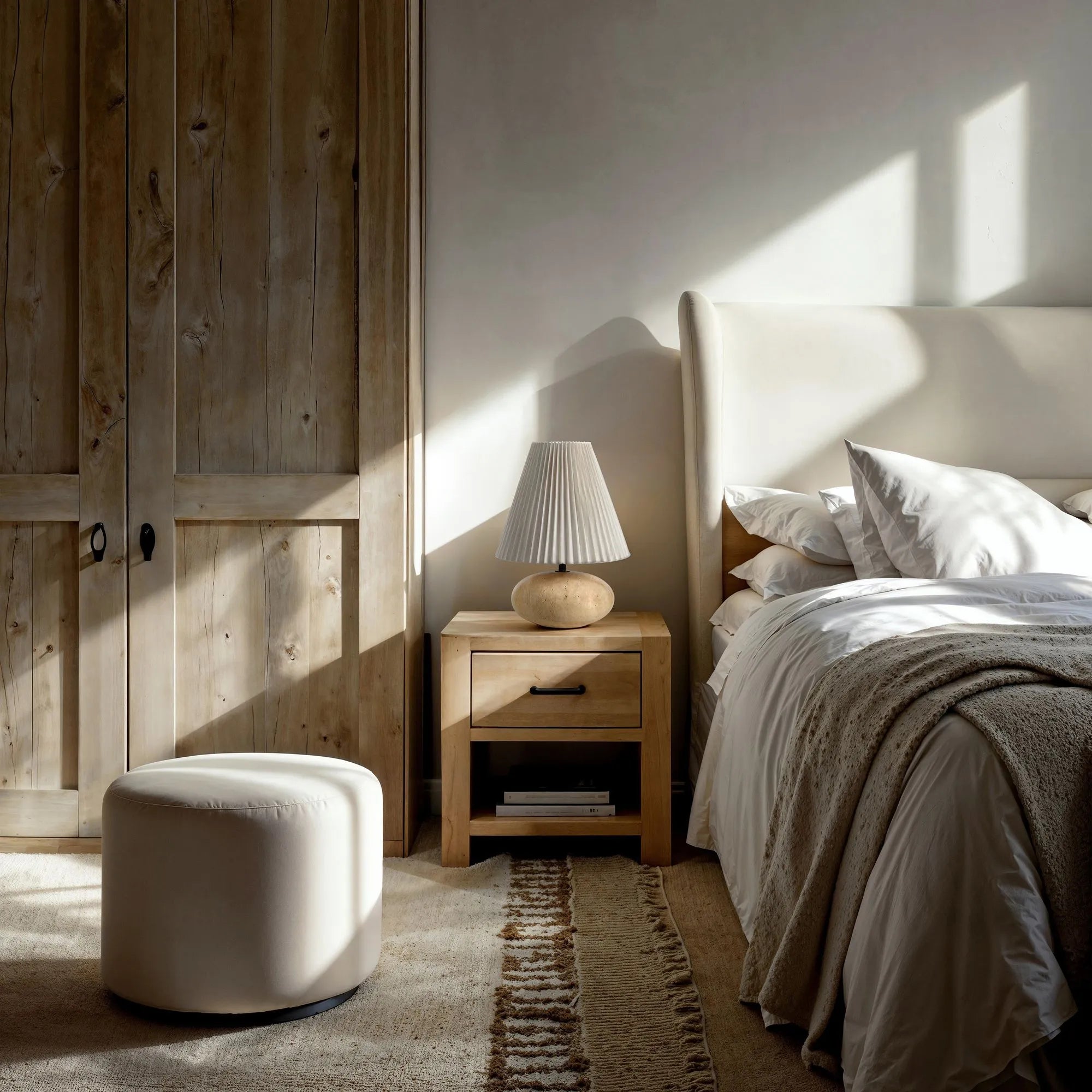 Noto Travertine Table Lamp