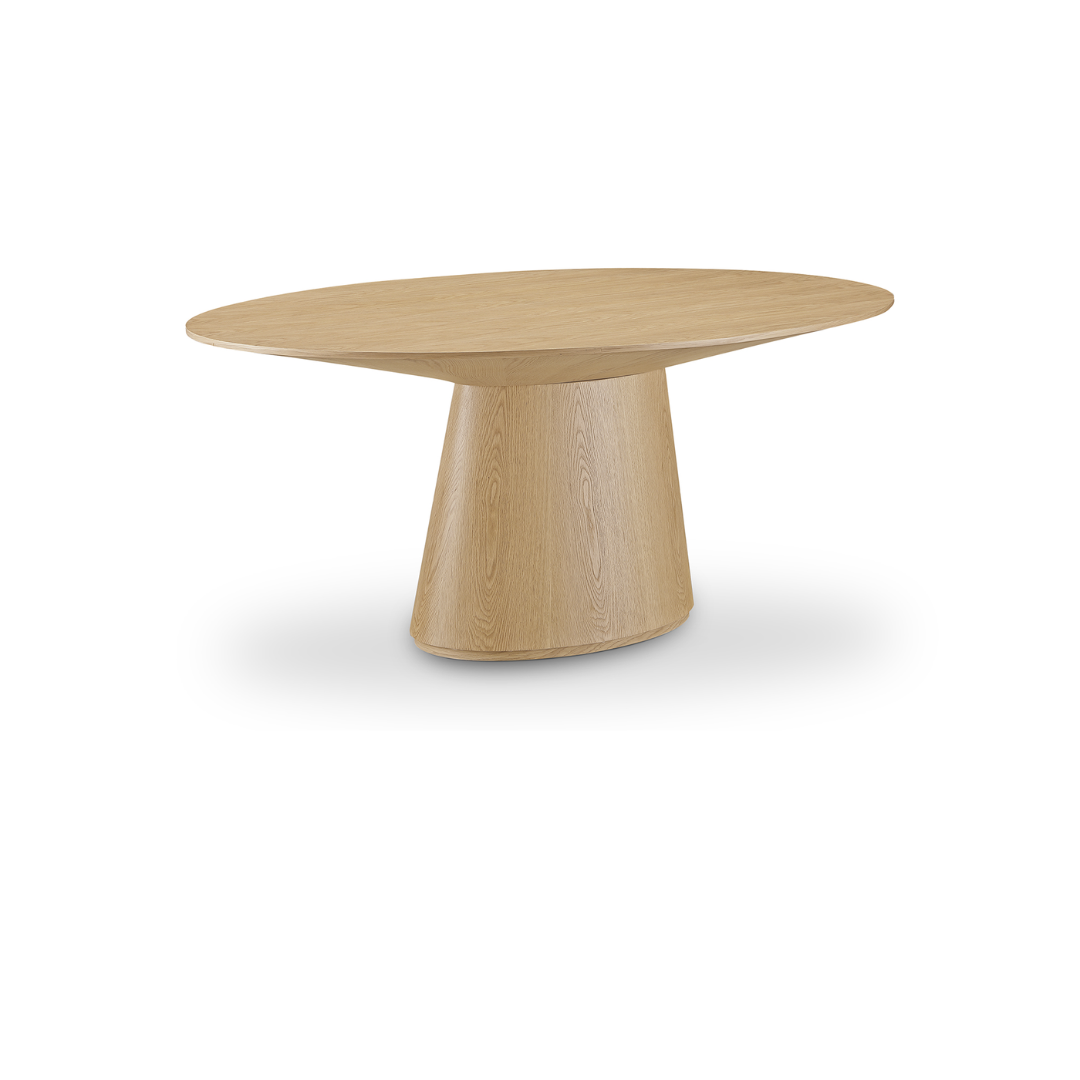 Otago Natural Oak Oval Dining Table - Reimagine Designs