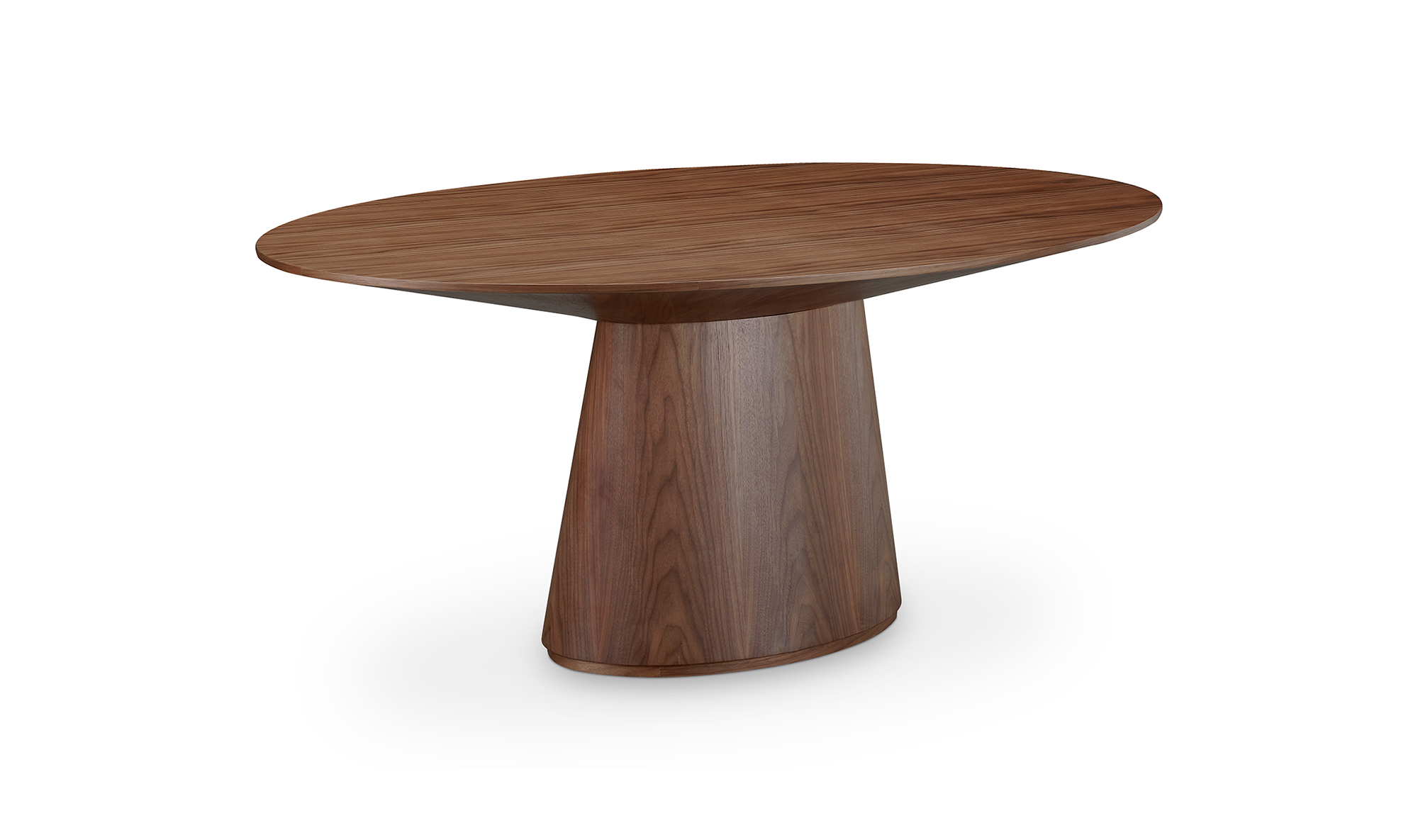 Otago Oval Dining Table Walnut Brown - Reimagine Designs