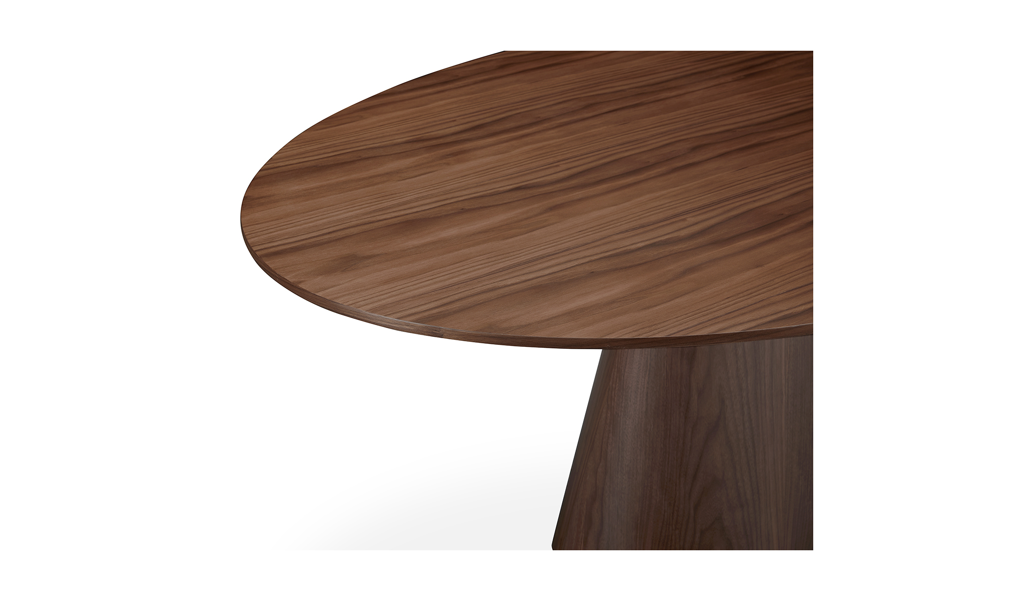 Otago Oval Dining Table Walnut Brown - Reimagine Designs