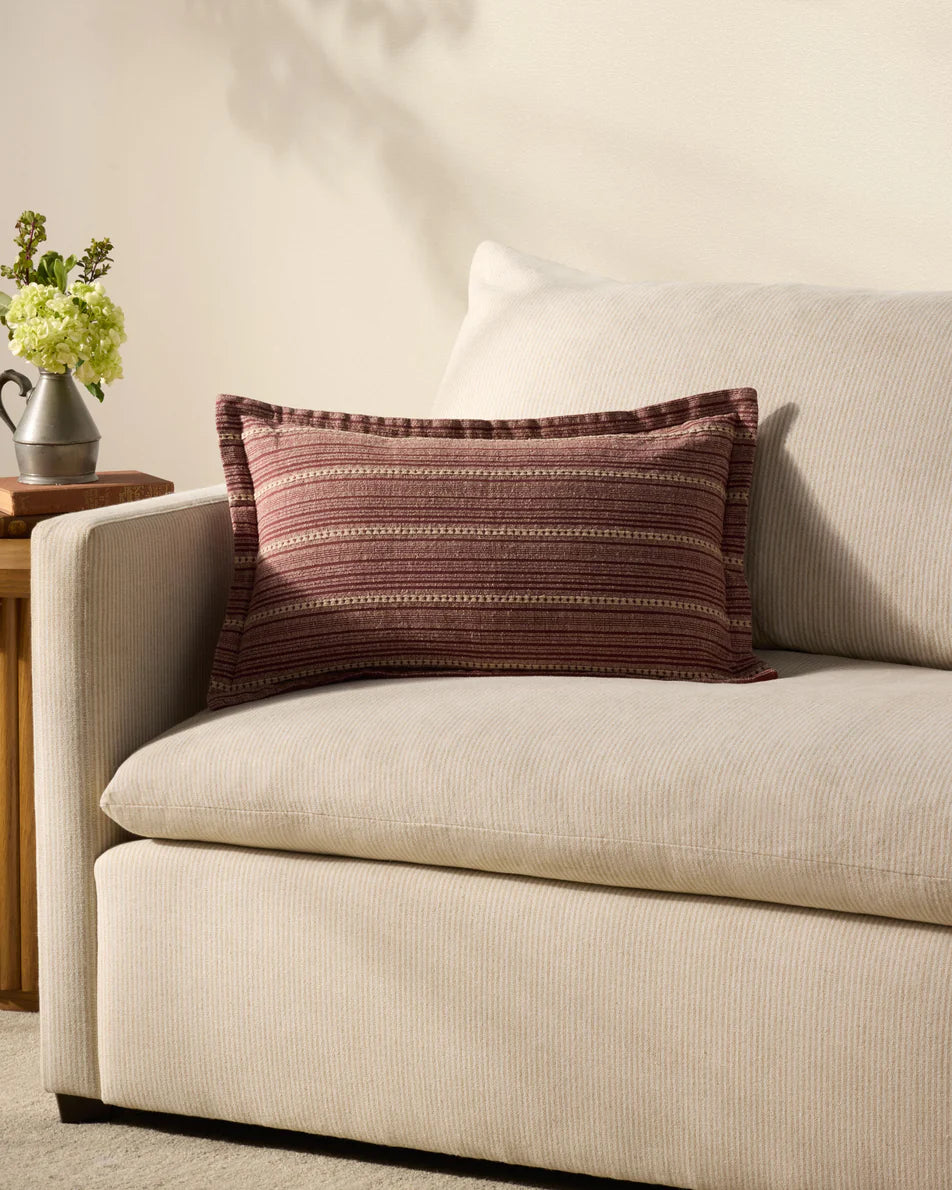 Howie Wine Natural Pillow | Elegant Comfort & Versatility | Reimagine Designs