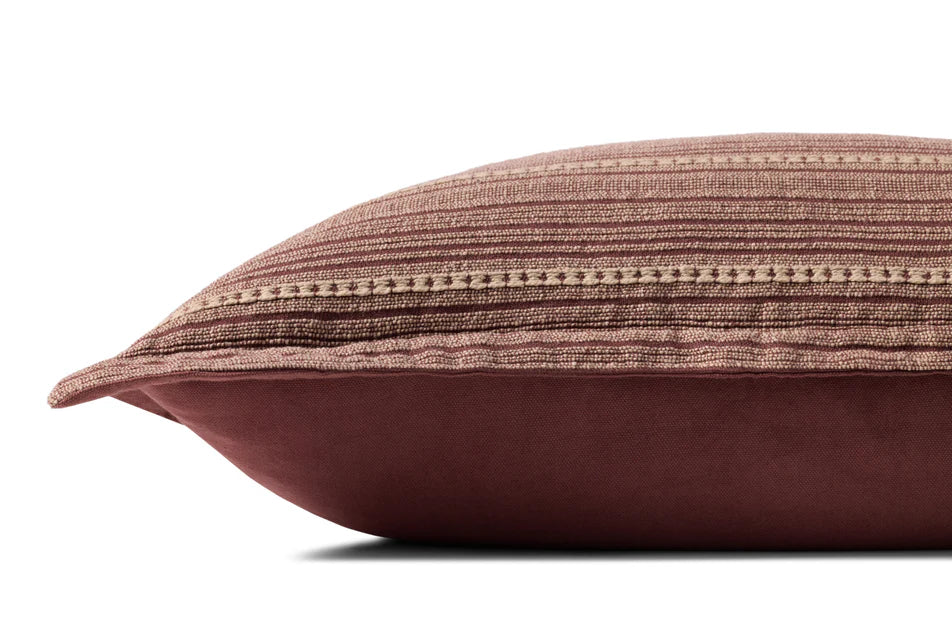 Howie Wine Natural Pillow | Elegant Comfort & Versatility | Reimagine Designs