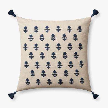 Magnolia Home Addison Pmh0051 Beige / Navy Pillow