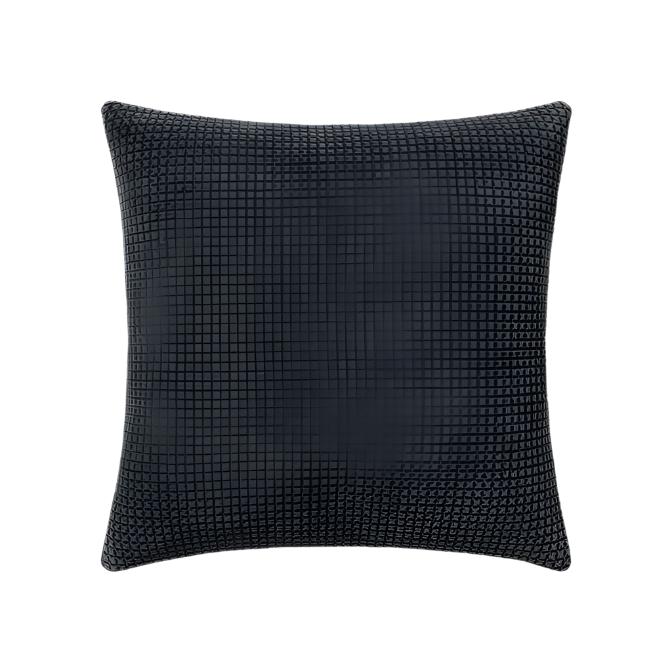 Dark Navy Quilted Velvet Pillow - Loloi - Reimagine Designs