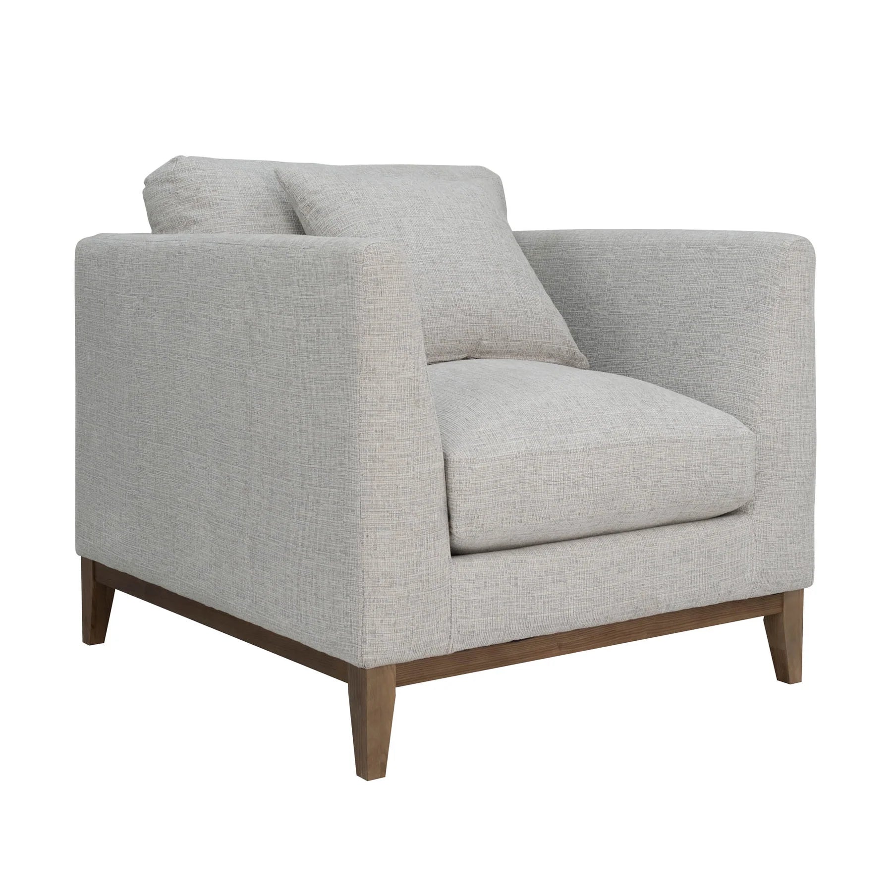 Harmony Natural Woven Tweed Arm Chair