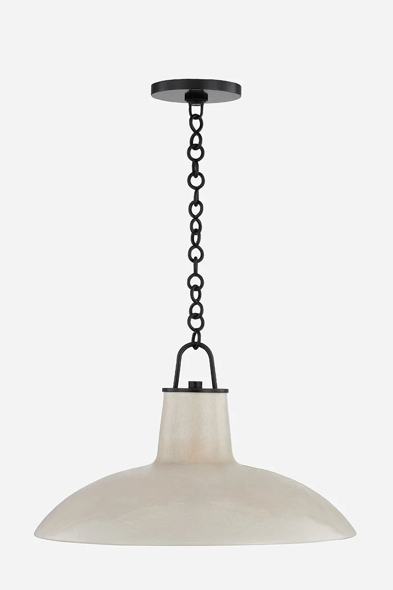 Pottersville Ceramic Crackle Ivory Pendant Light - Reimagine Designs - Lighting