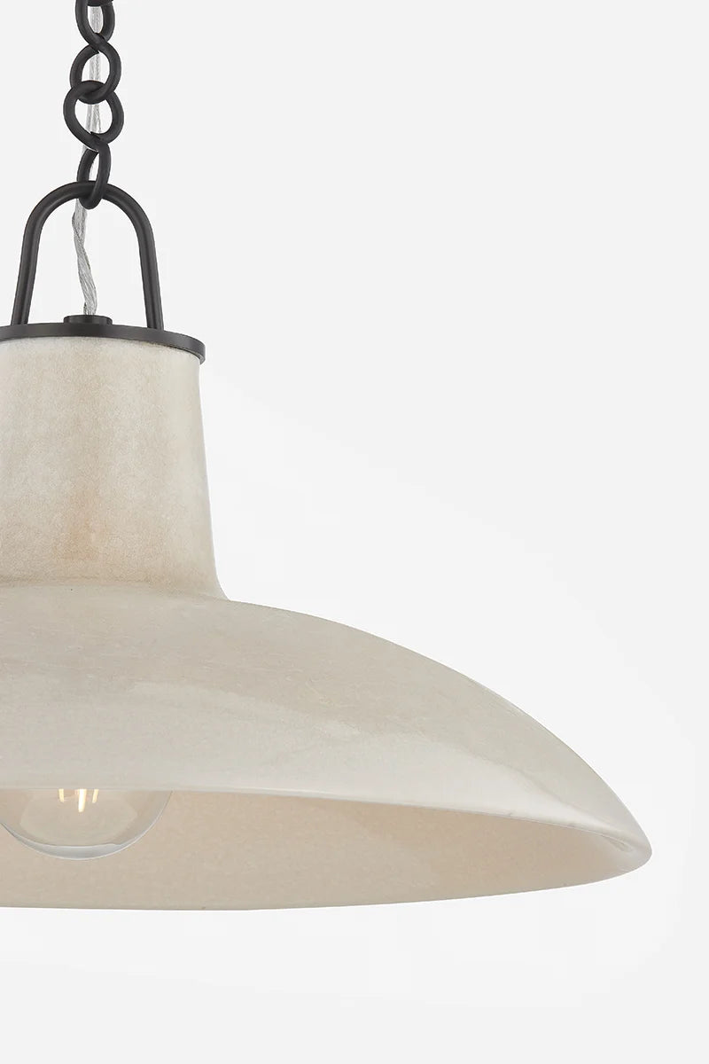 Pottersville Ceramic Crackle Ivory Pendant Light - Reimagine Designs - Lighting