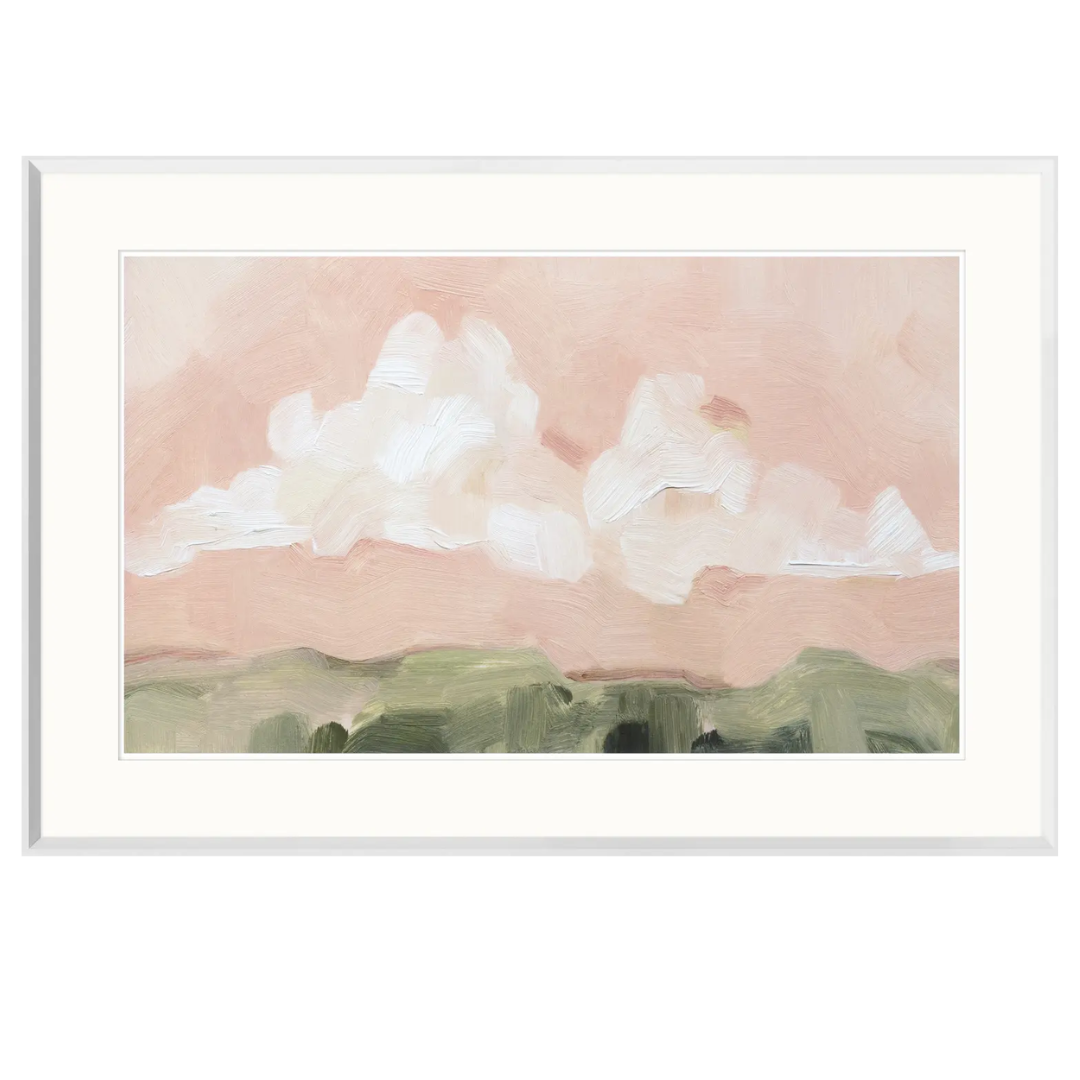 Pink Haze Sunset I Art Print