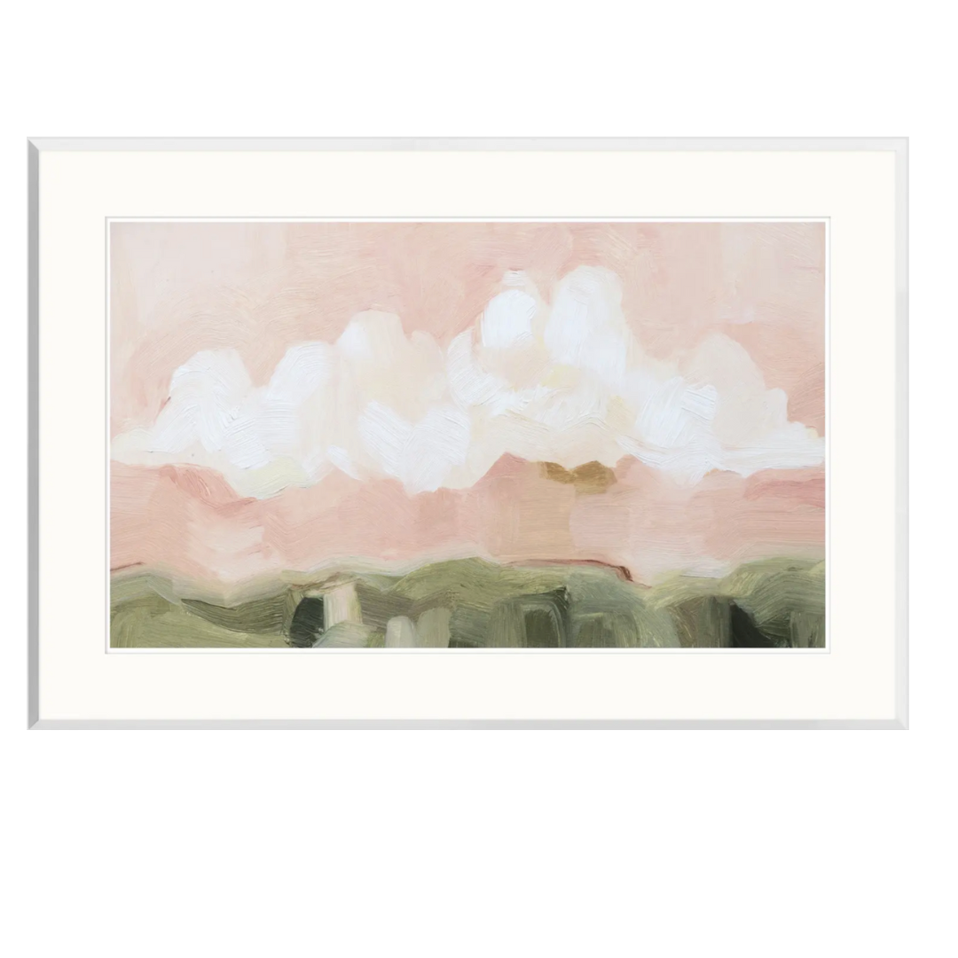 Pink Haze Sunset II Art Print