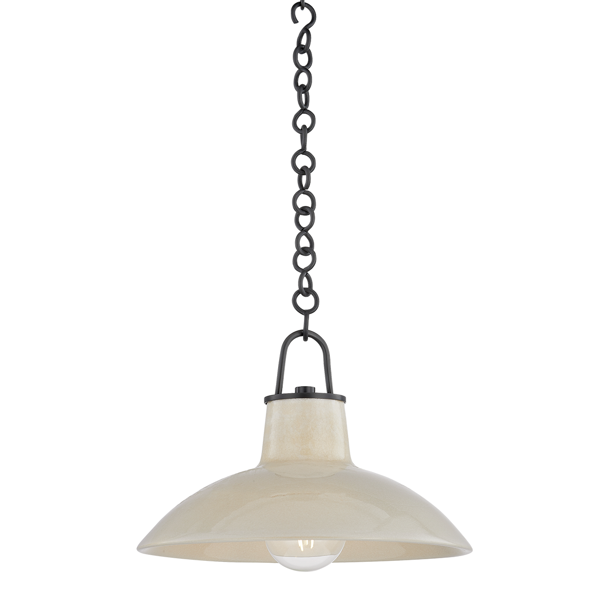 Pottersville Ceramic Crackle Ivory Pendant Light - Reimagine Designs - Lighting