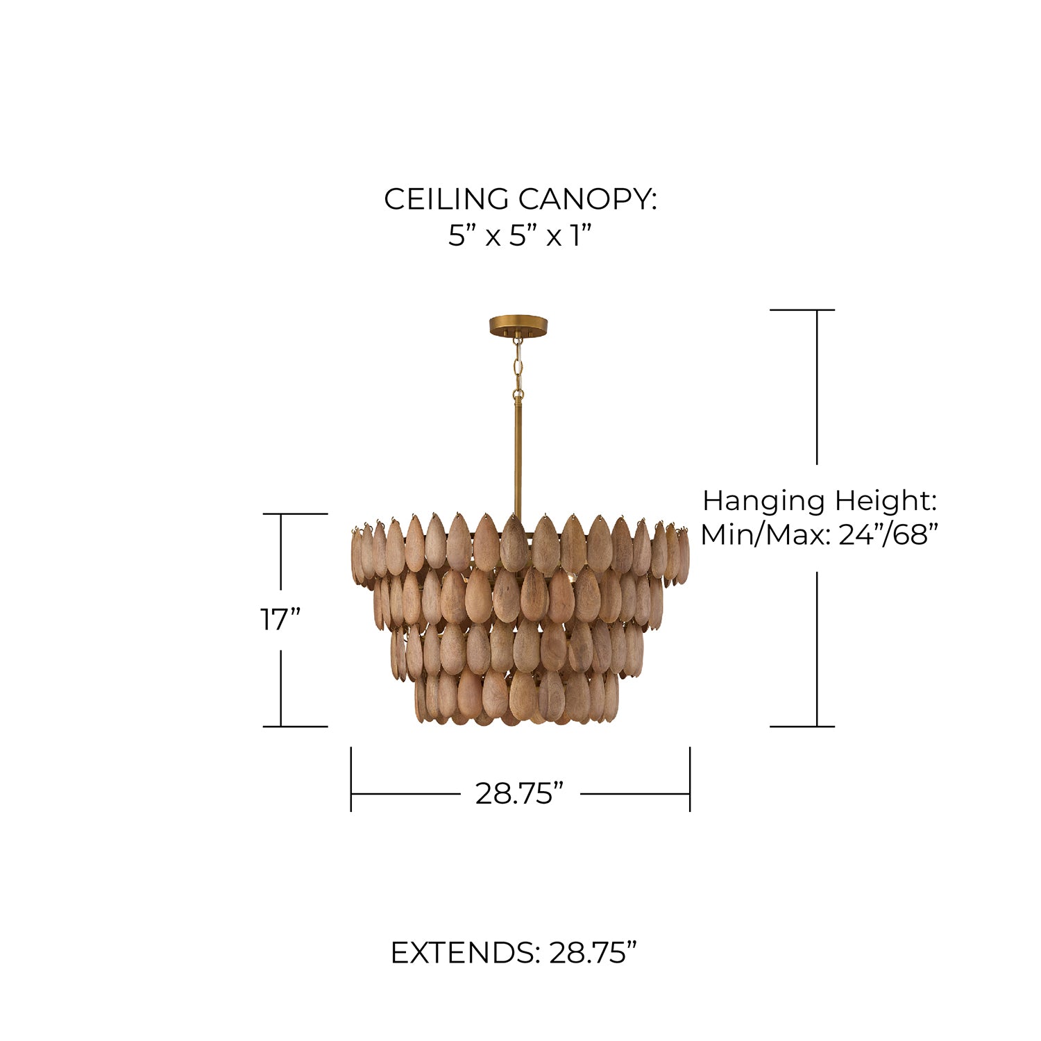 Ravi Wood Pendant