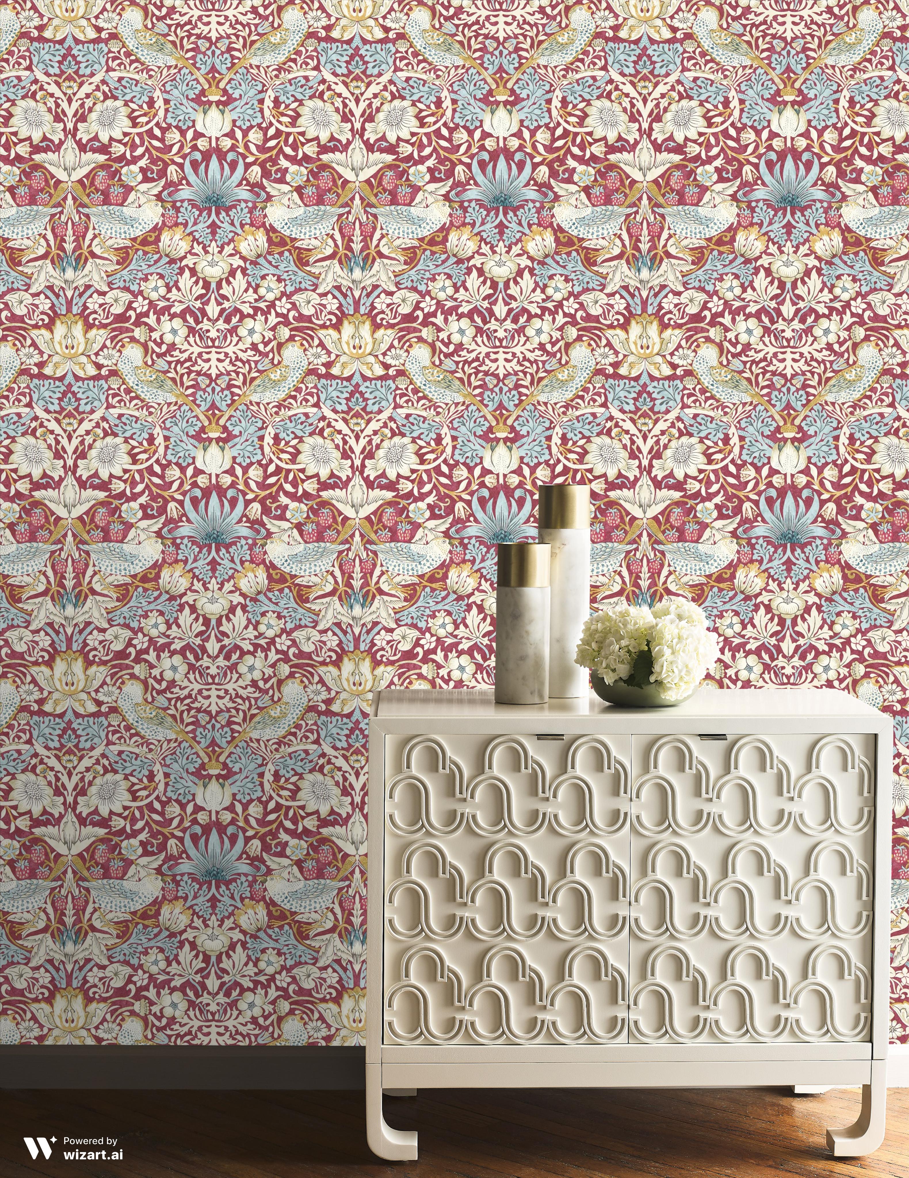 William Morris Strawberry Thief Wallpaper