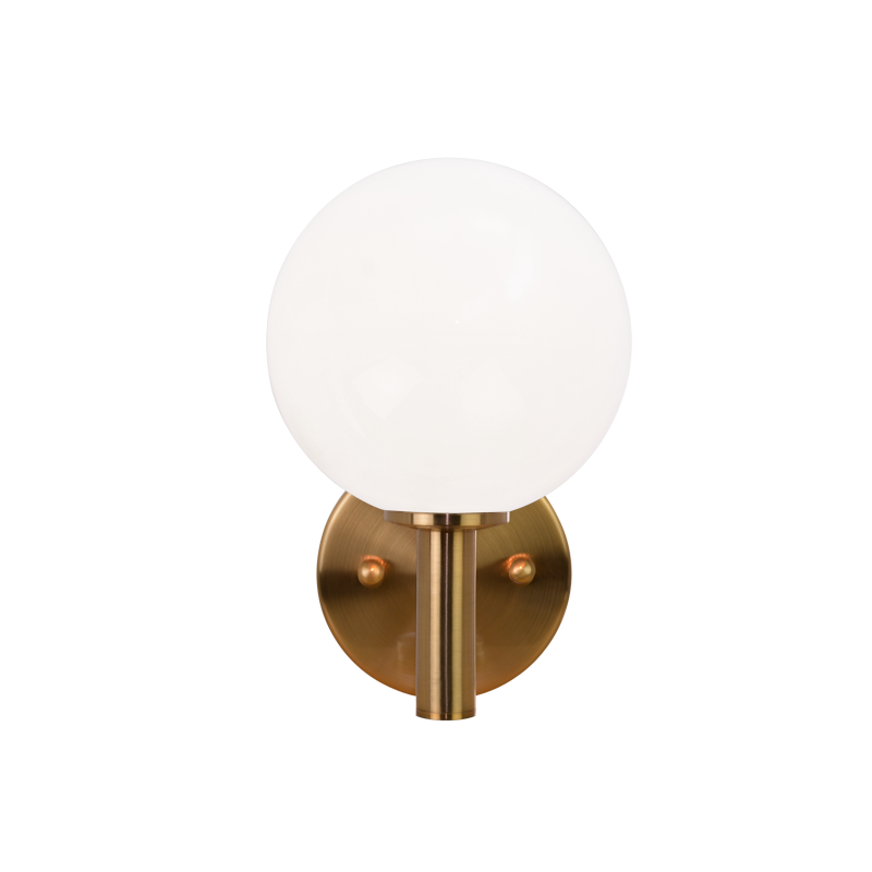 Cosmo Aged Gold Brass 1 Light Wall Sconce