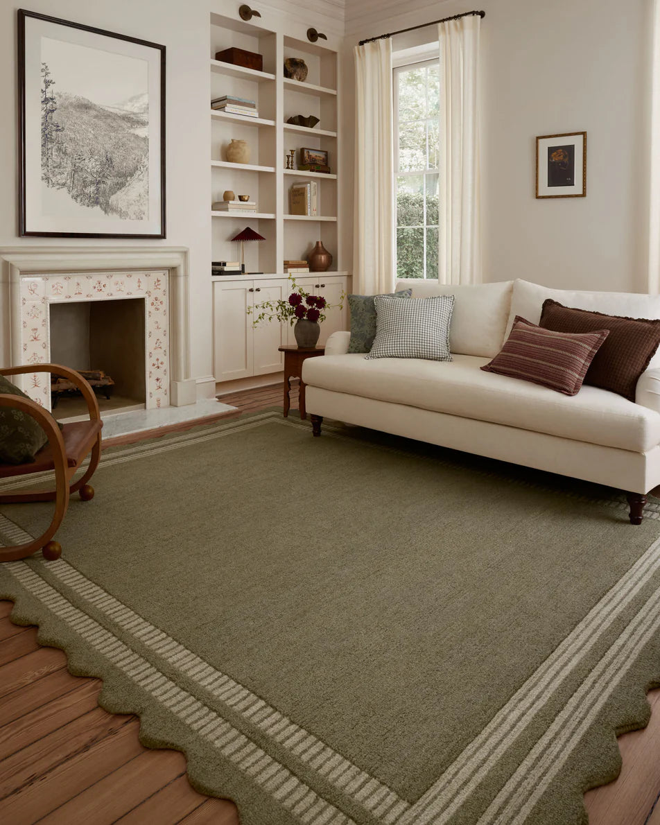 Scottie Olive Pebble Rug - Loloi - Reimagine Designs