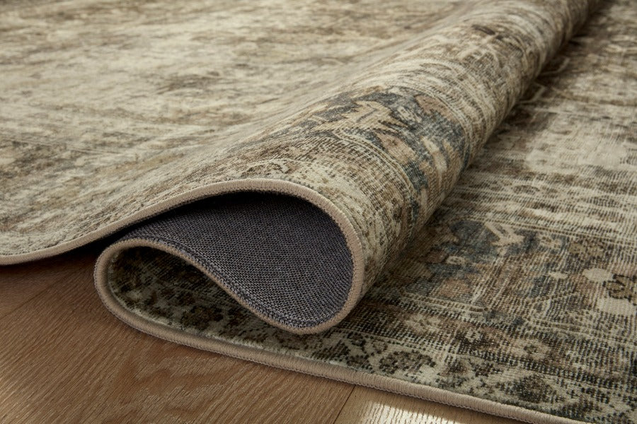 Washable Magnolia Home Sinclair Pebble Taupe Rug