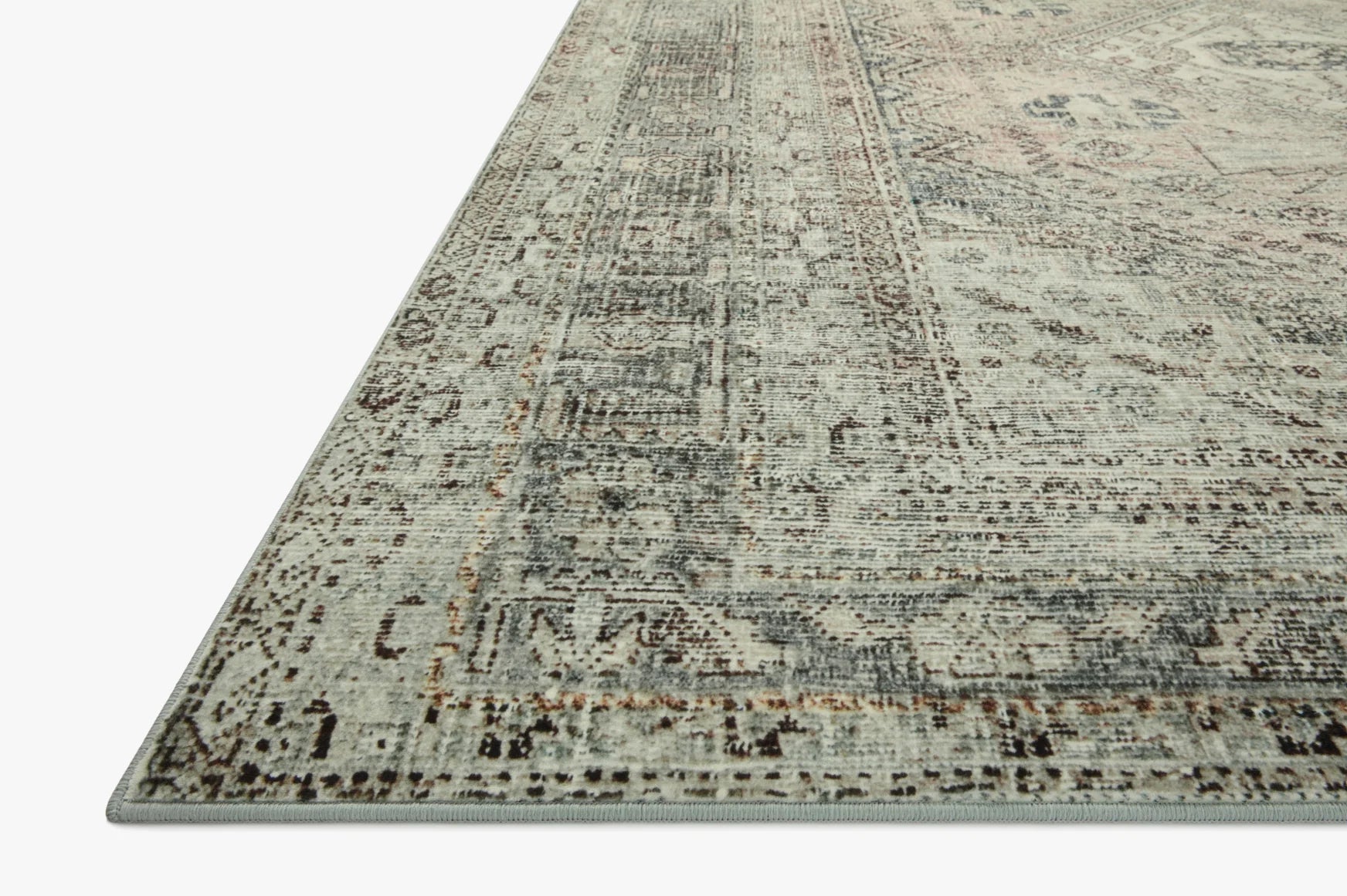 Washable Magnolia Home Sinclair Natural Sage Rug