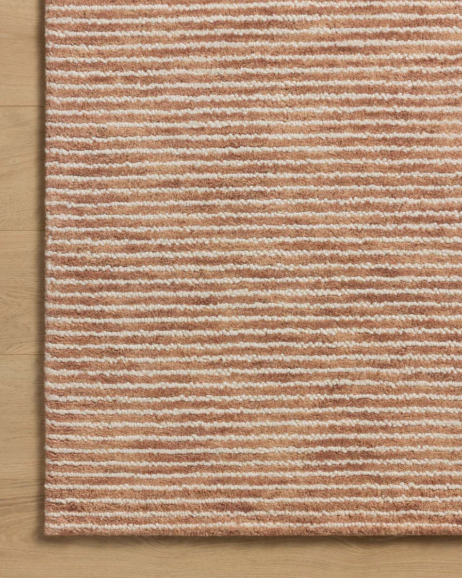 Sunday Terracotta Ivory Wool Rug - Reimagine Designs