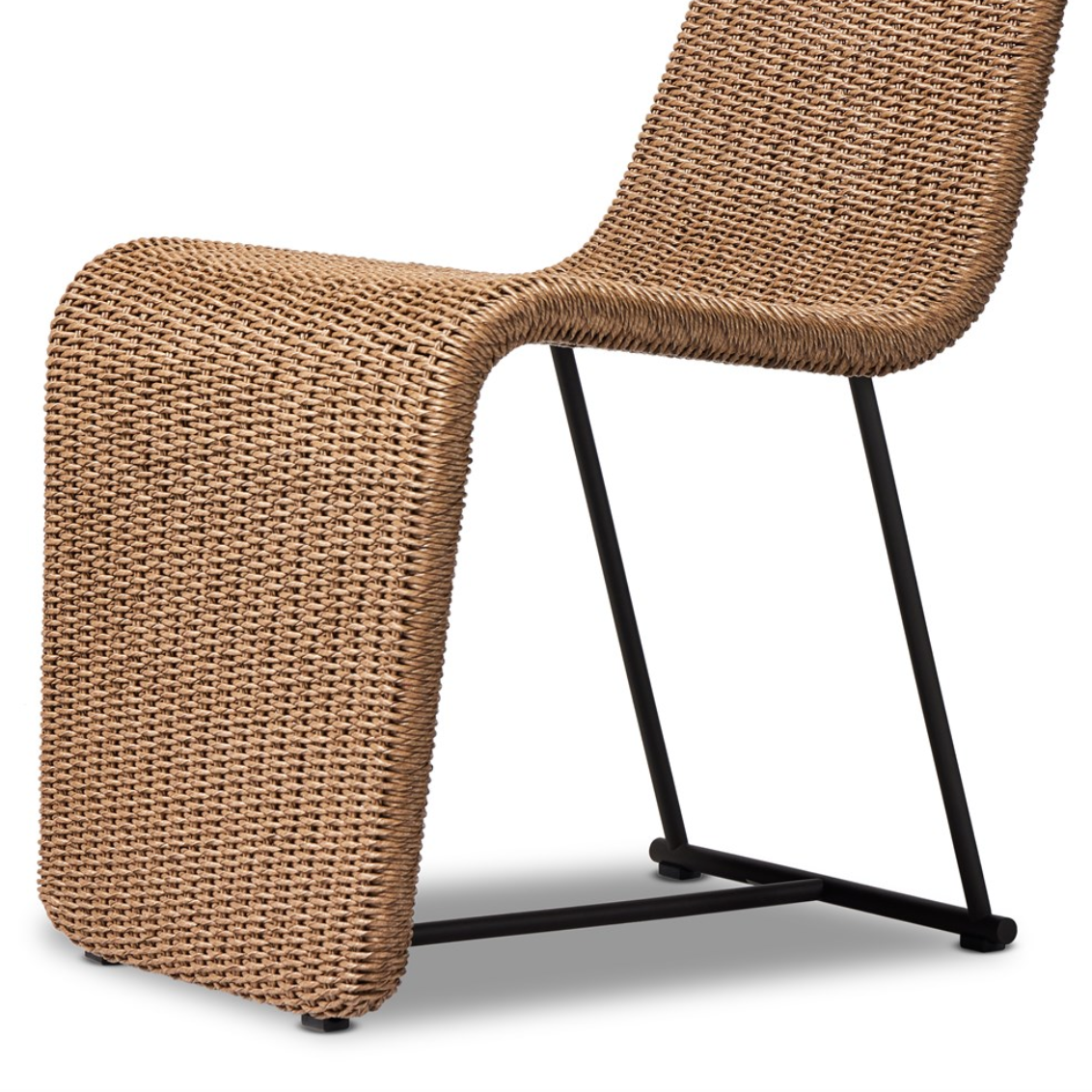 Branon Outdoor Natural Hyacinth Dining Chair